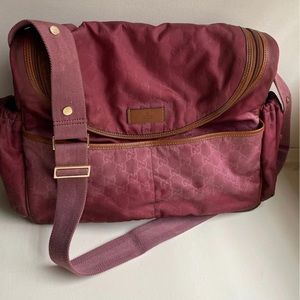 Gucci cross body / diaper bag
